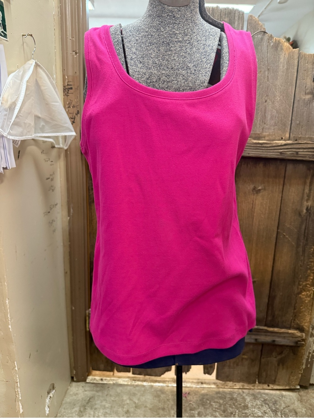 Chico's Hot Pink Scoop Neck Tank